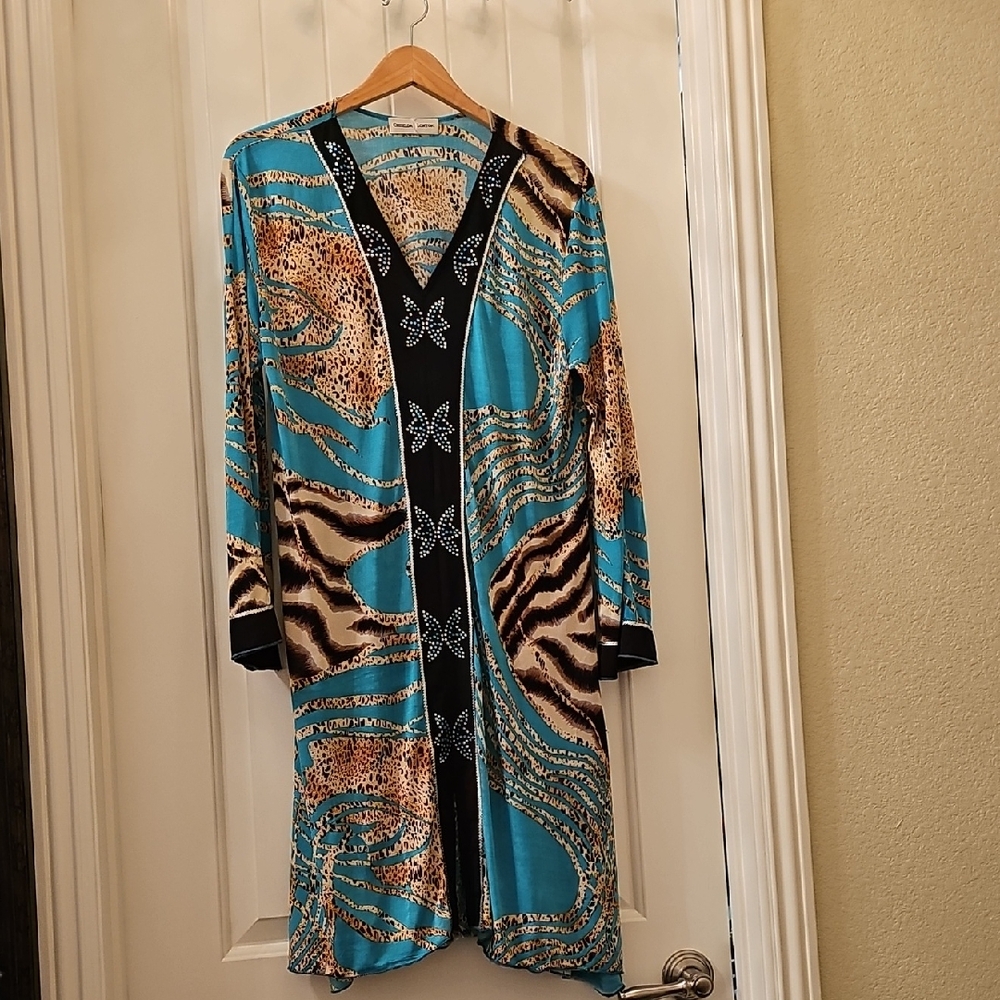Animal Print Long Cardigan